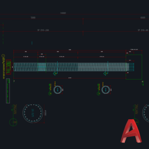 CAD Detail Tiang Bore Pile