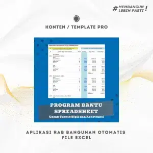 Aplikasi RAB Bangunan Otomatis File Excel