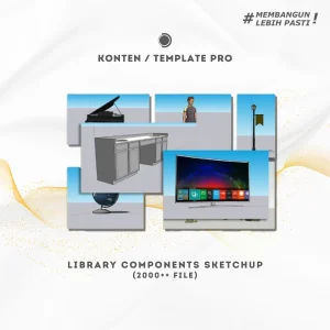 Library Components Sketchup (2000++ File)