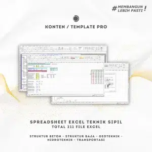 Spreadsheet Excel Teknik Sipil (211 Files Spreadsheet)