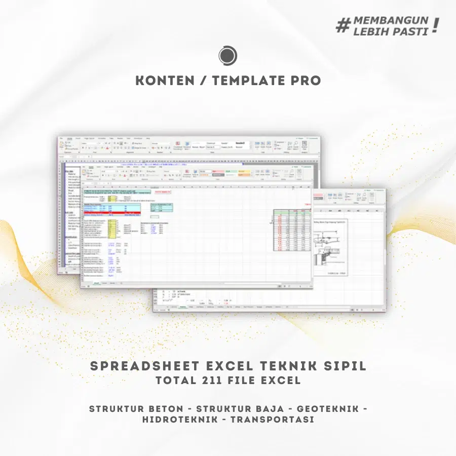 Spreadsheet Excel Teknik Sipil (211 Files Spreadsheet)