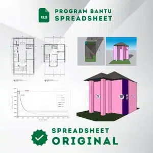 [Spreadsheet] Perhitungan Pembebanan Gravitasi dan Lateral Perumahan Dua Lantai