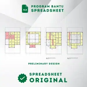 [Spreadsheet] Perencanaan Preliminary Design Perumahan Dua Lantai